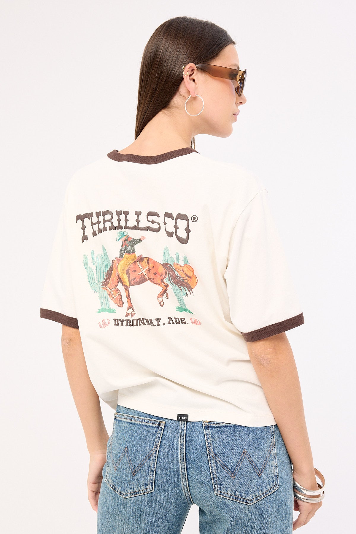 Thrills Trailblaze Square Tee Bone