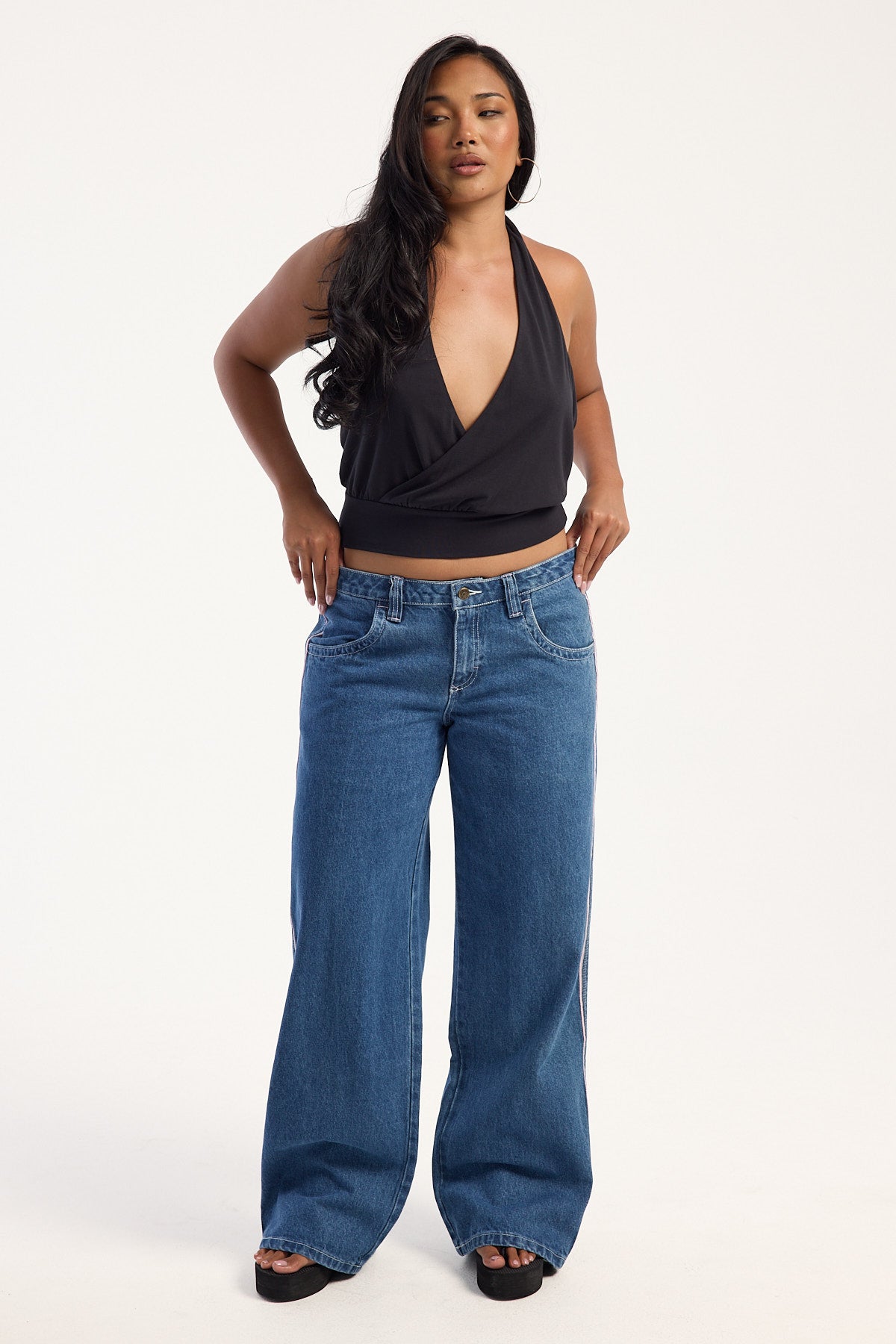 Rusty Flip Mommy Low Rise Tapeless Jean Authentic Blue – Universal