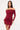 Luck & Trouble Elyse Off Shoulder Long Sleeve Mini Dress Burgundy
