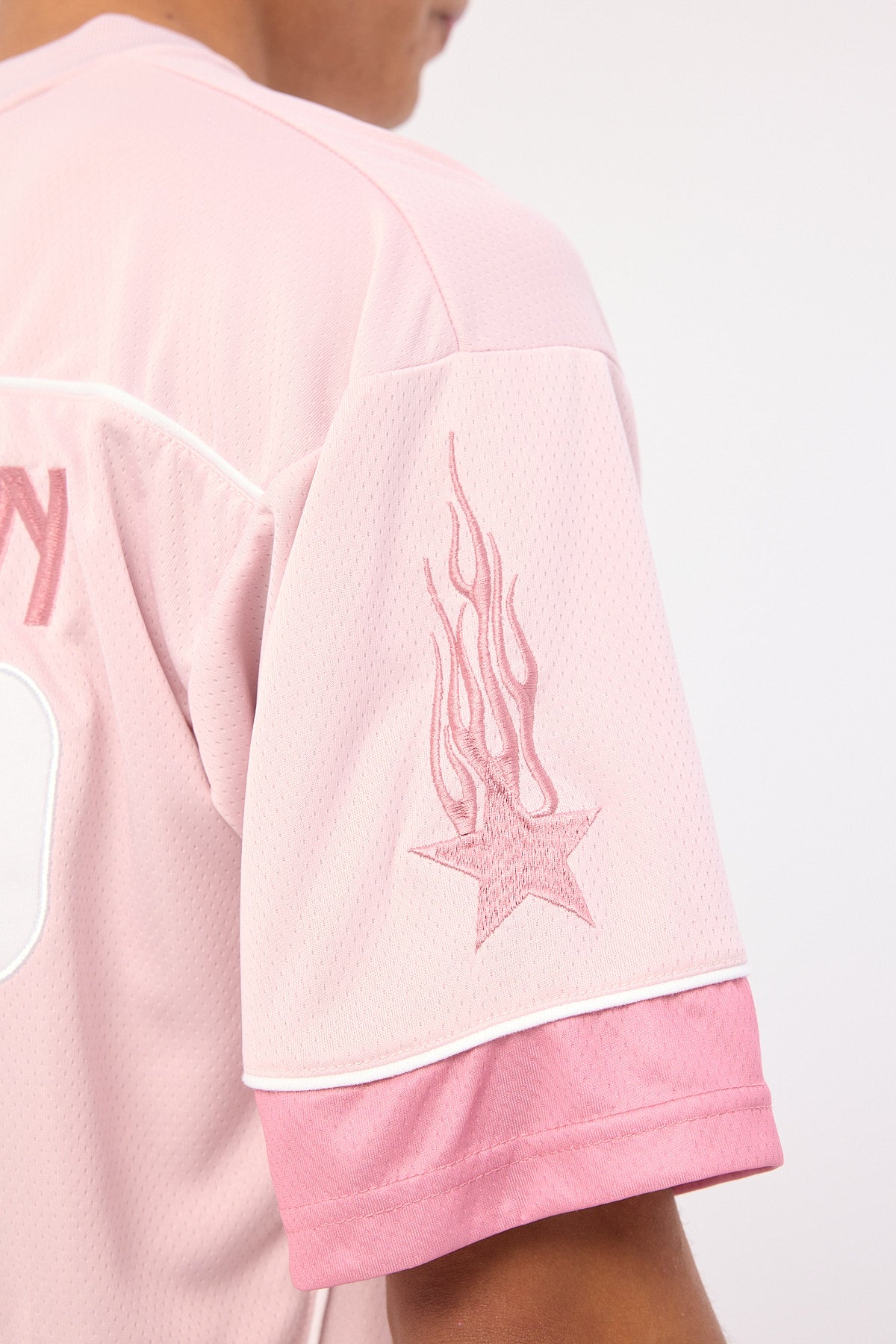 Neovision Zenthra Cropped V Neck Jersey Mauve Pink