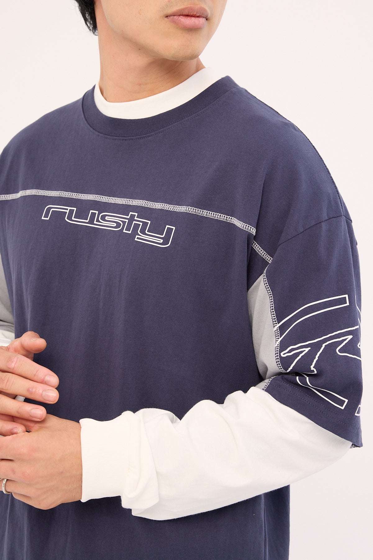 Rusty Phone Tee Rusty Cyberwave Tee Dark Blue – Universal Store