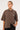 Neovision Tribal Oversize Cropped Shirt Brown Check
