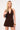 Luck & Trouble Aster Halter Tie Back Mini Dress Brown
