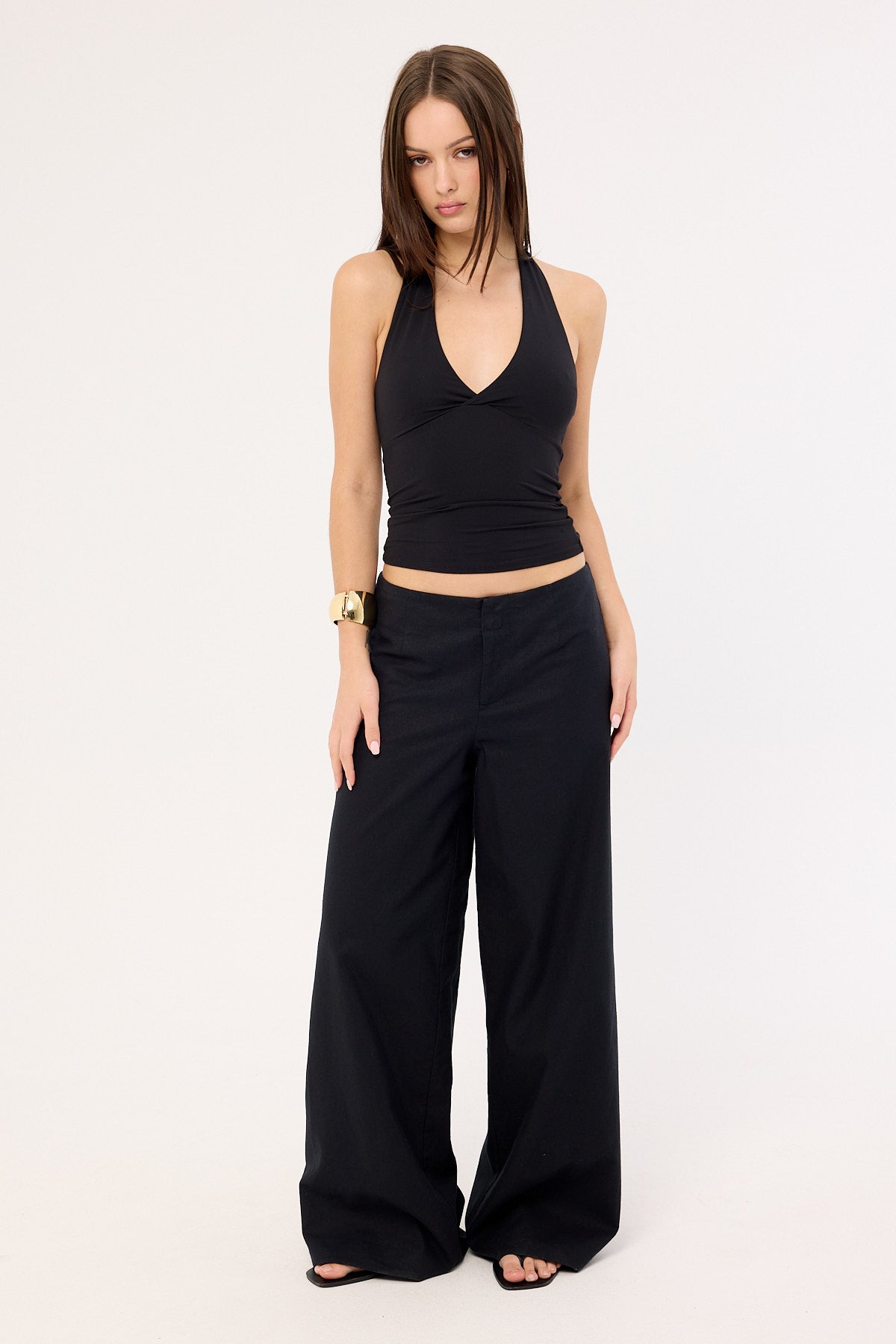 Perfect Stranger Maple Low Rise Pant Black