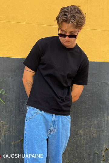Open Archive Organic Cropped Street Tee Black