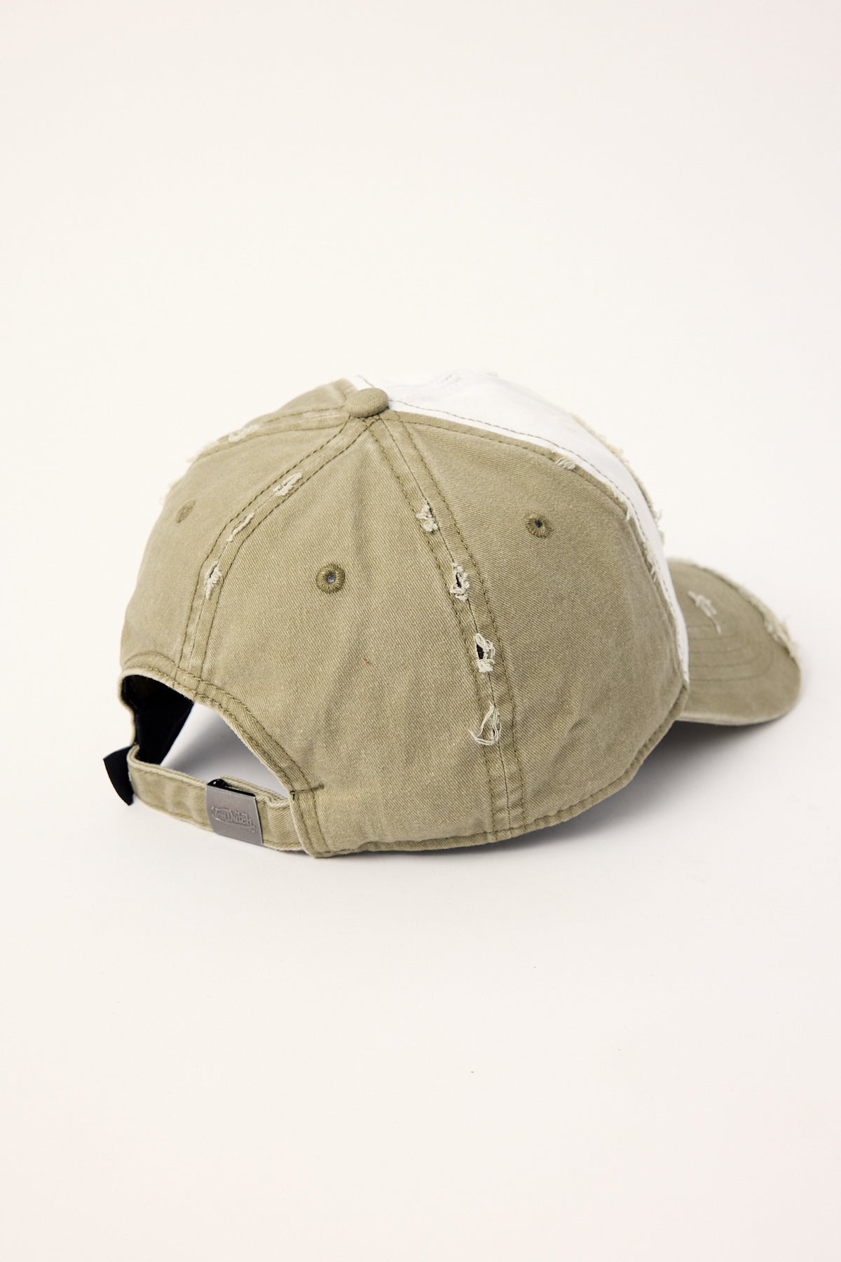 Von Dutch Two-Tone 32 Wash Dad Cap Khaki/White