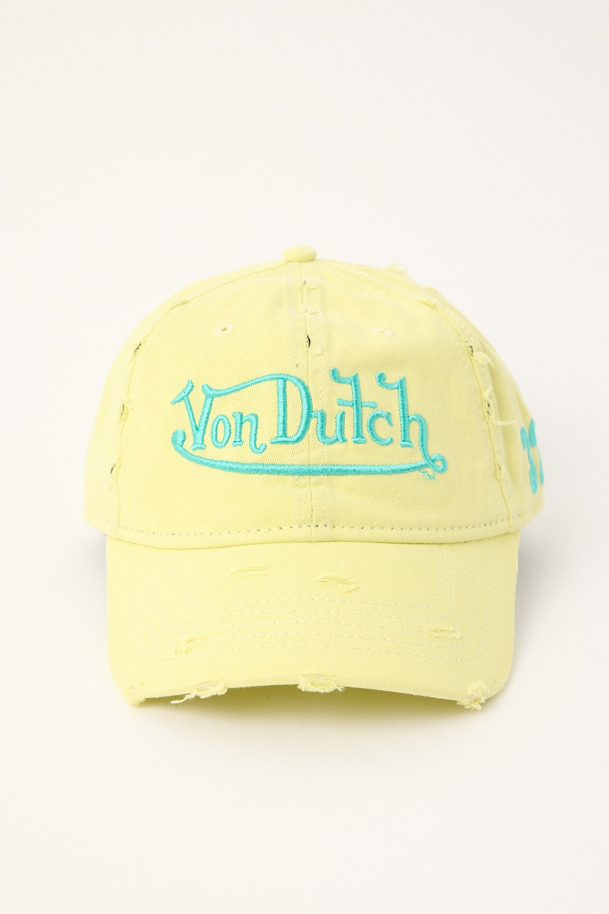 Von Dutch Small Signature 32 Dad Cap Yellow/Green Embroidery