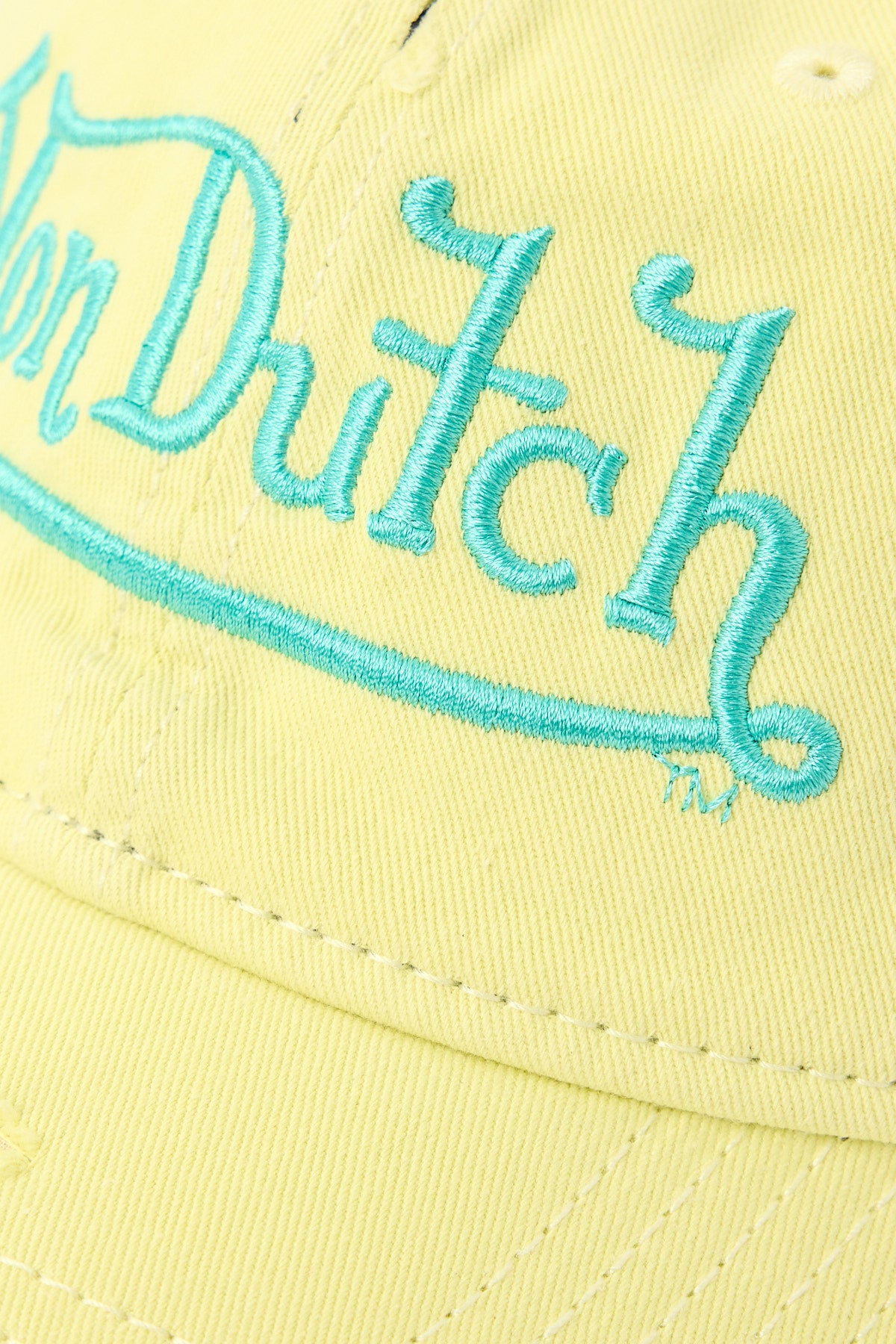 Von Dutch Small Signature 32 Dad Cap Yellow/Green Embroidery
