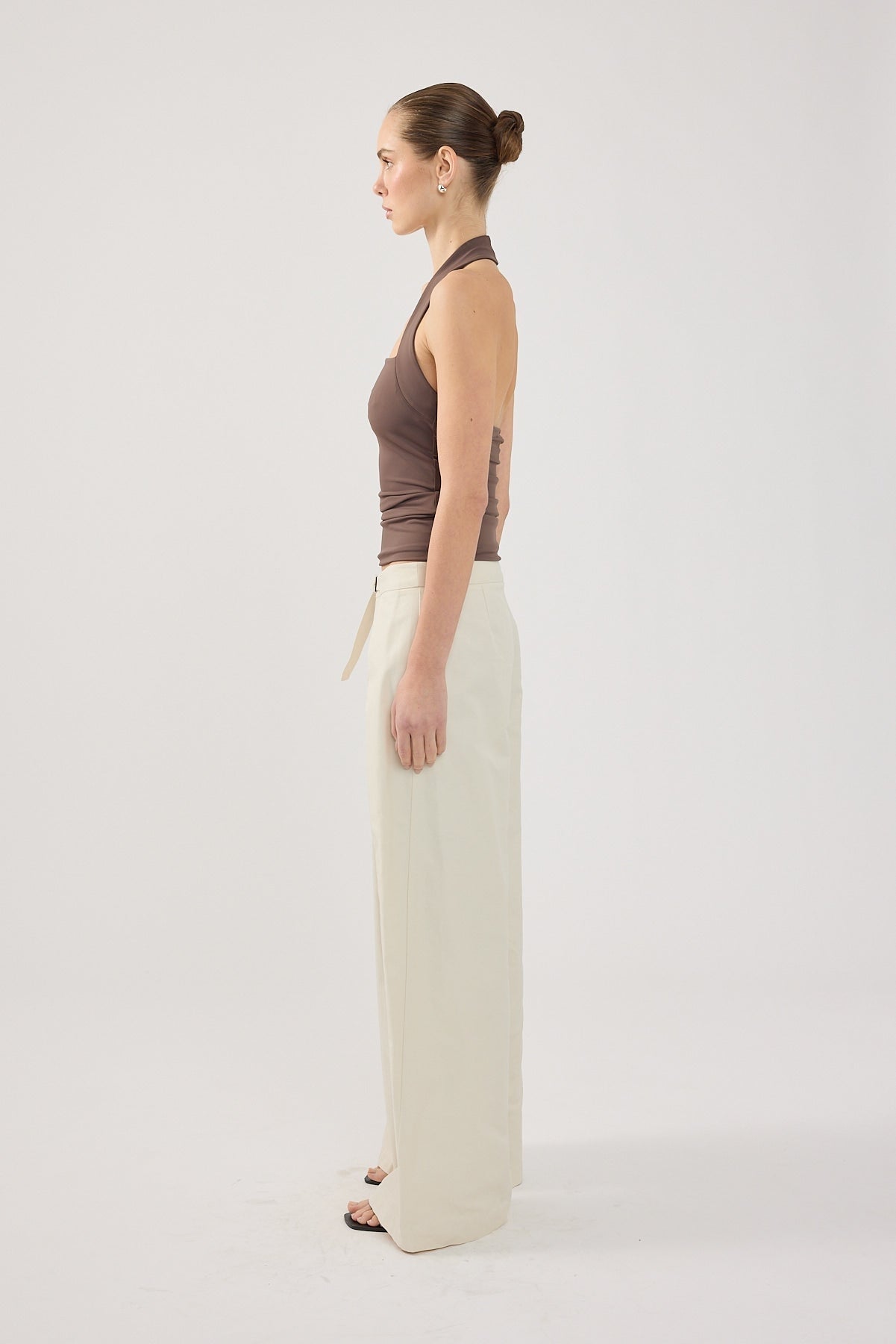 Perfect Stranger Duo Wrap Mid Rise Pant STONE