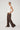Perfect Stranger Rae Low Rise Pleated Pant Brown