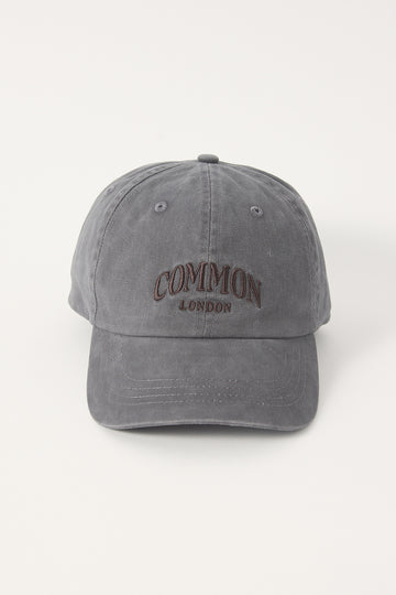 Common Need Harbor Dad Cap Washed Charcoal