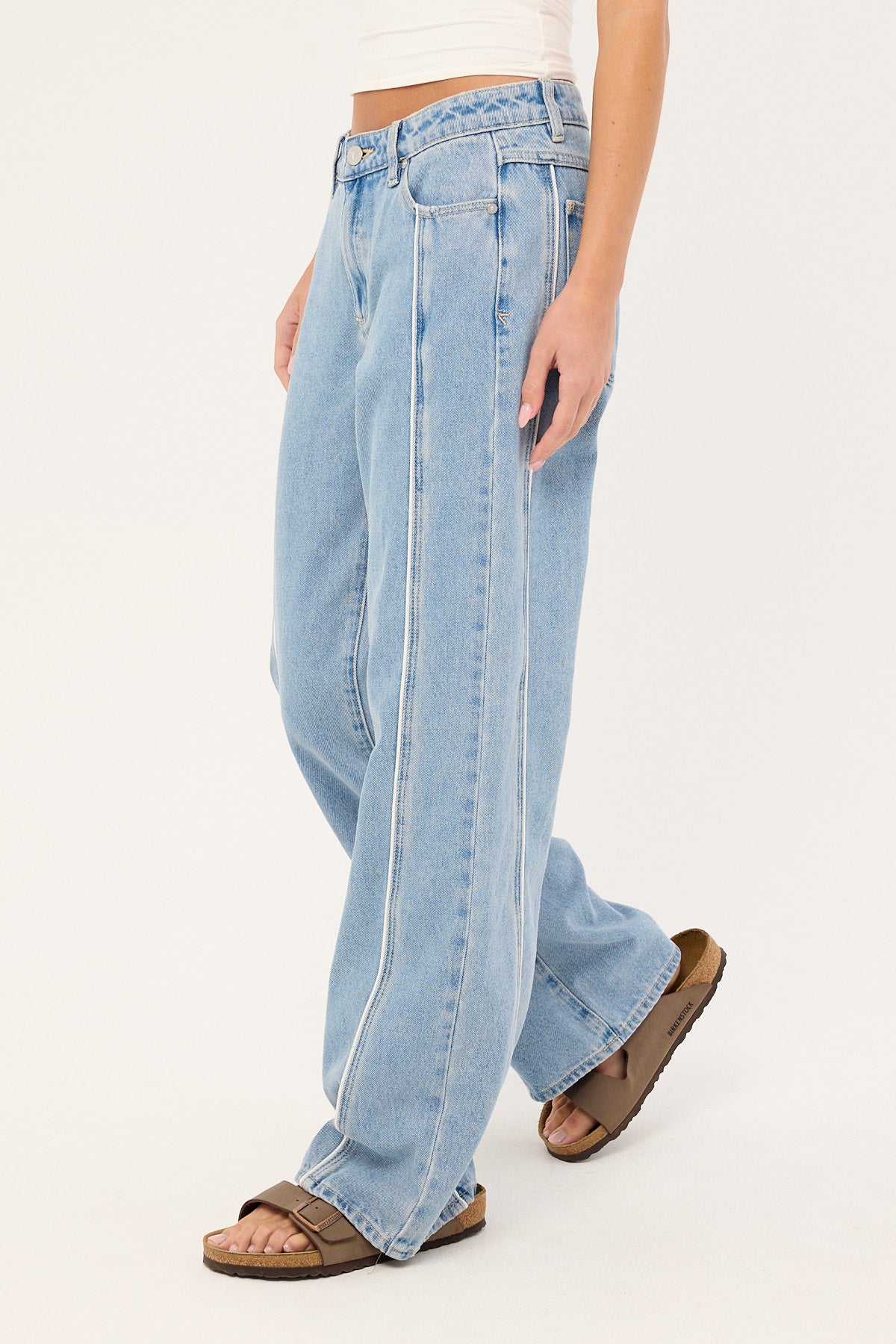 Abrand 99 Low Baggy Piping Jean Paris