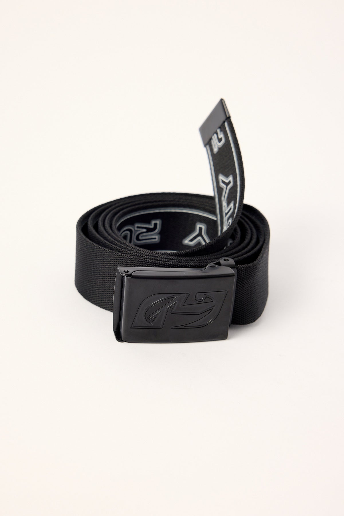 Rusty Jagged Webbing Belt Black