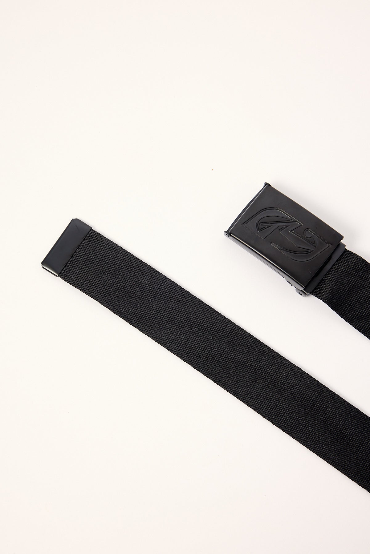 Rusty Jagged Webbing Belt Black