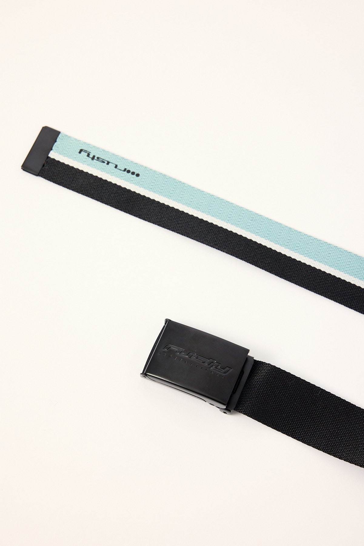 Rusty Double Dip Webbing Belt Black