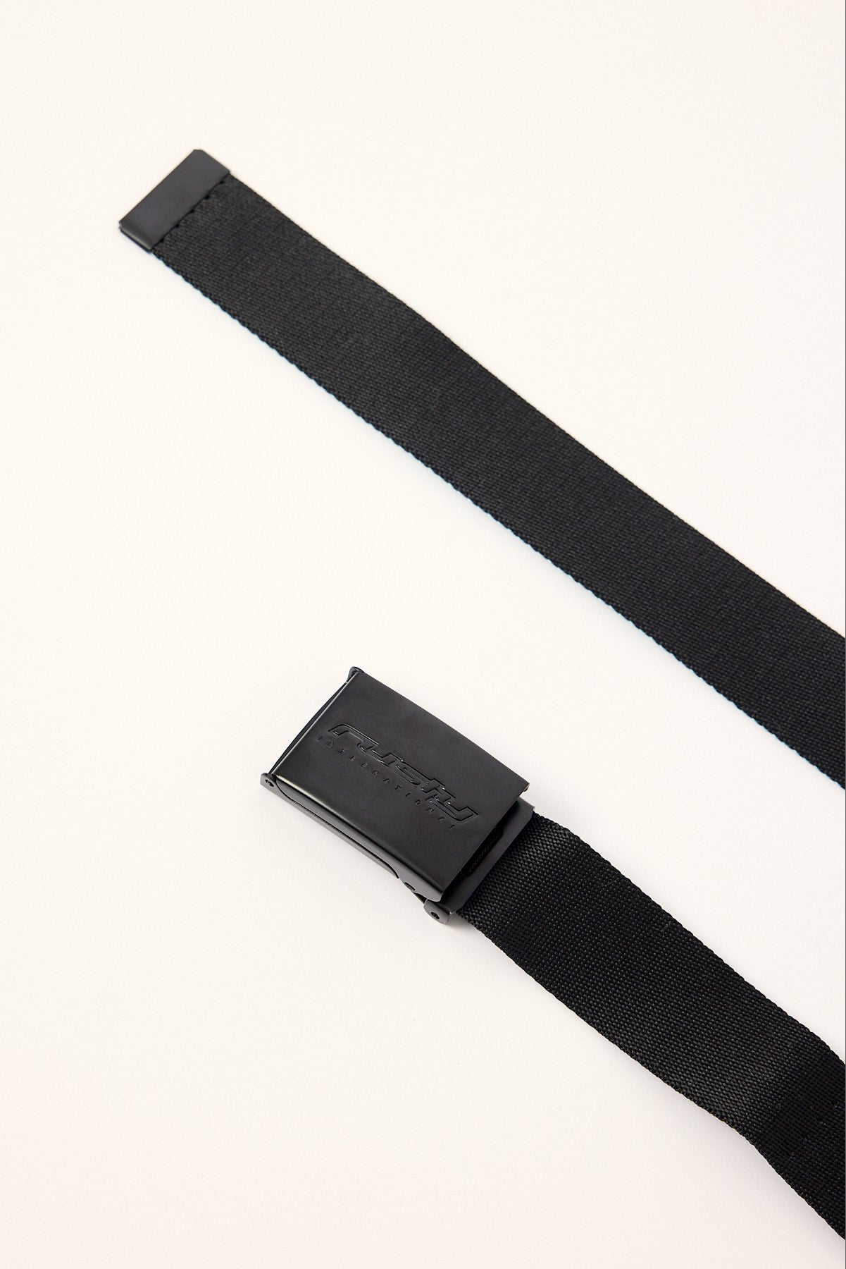 Rusty Double Dip Webbing Belt Black