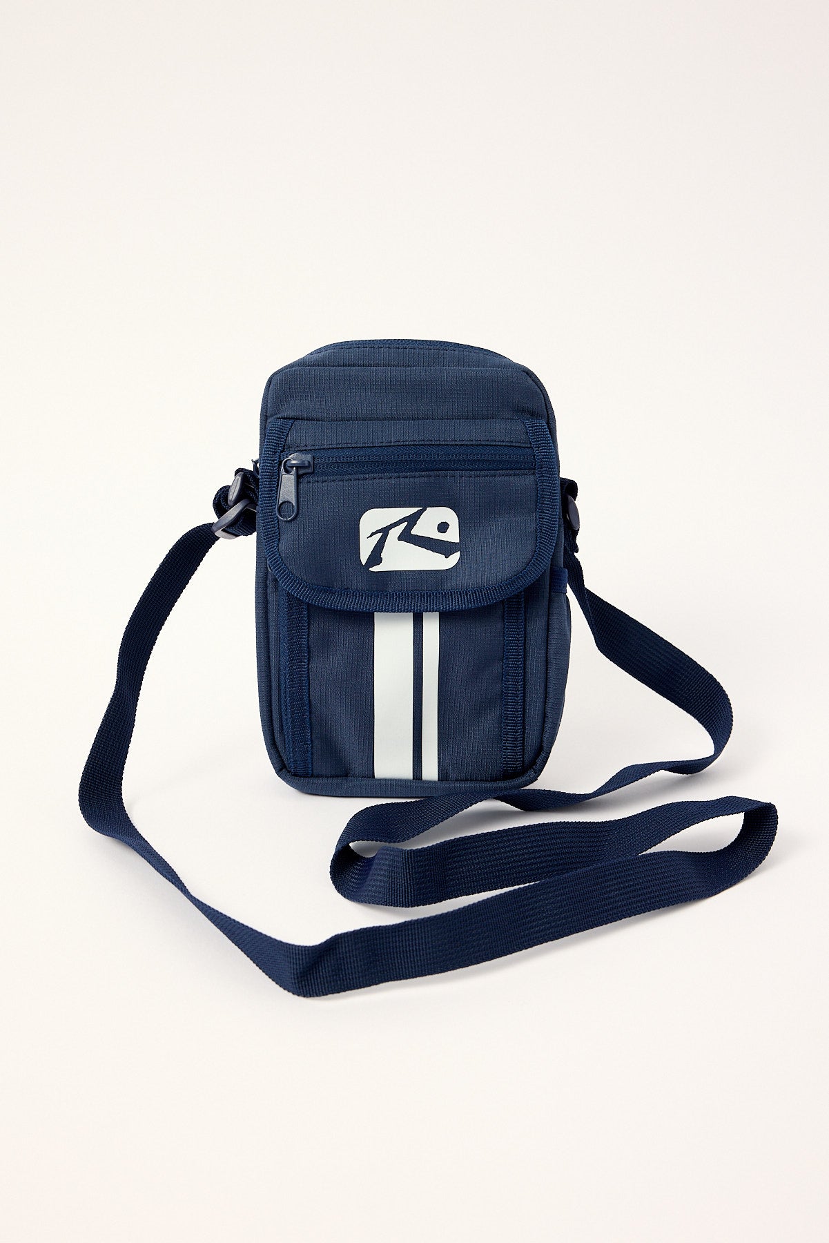 Rusty White Lines Crossbody Bag Navy Blue