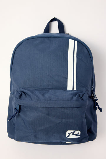 Rusty White Lines Backpack Navy Blue