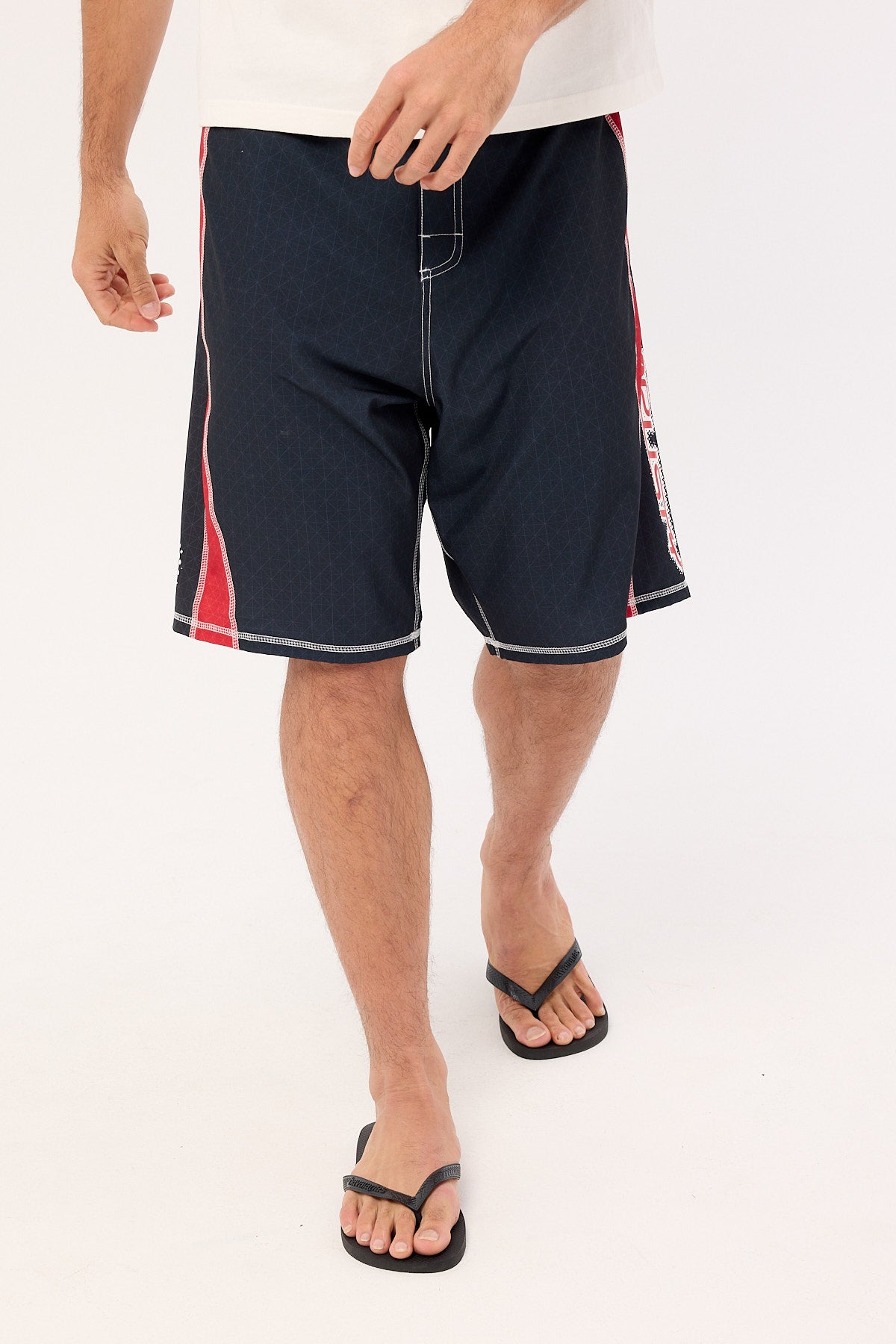 Rusty Cybernate Fixed Waist Boardshort Black