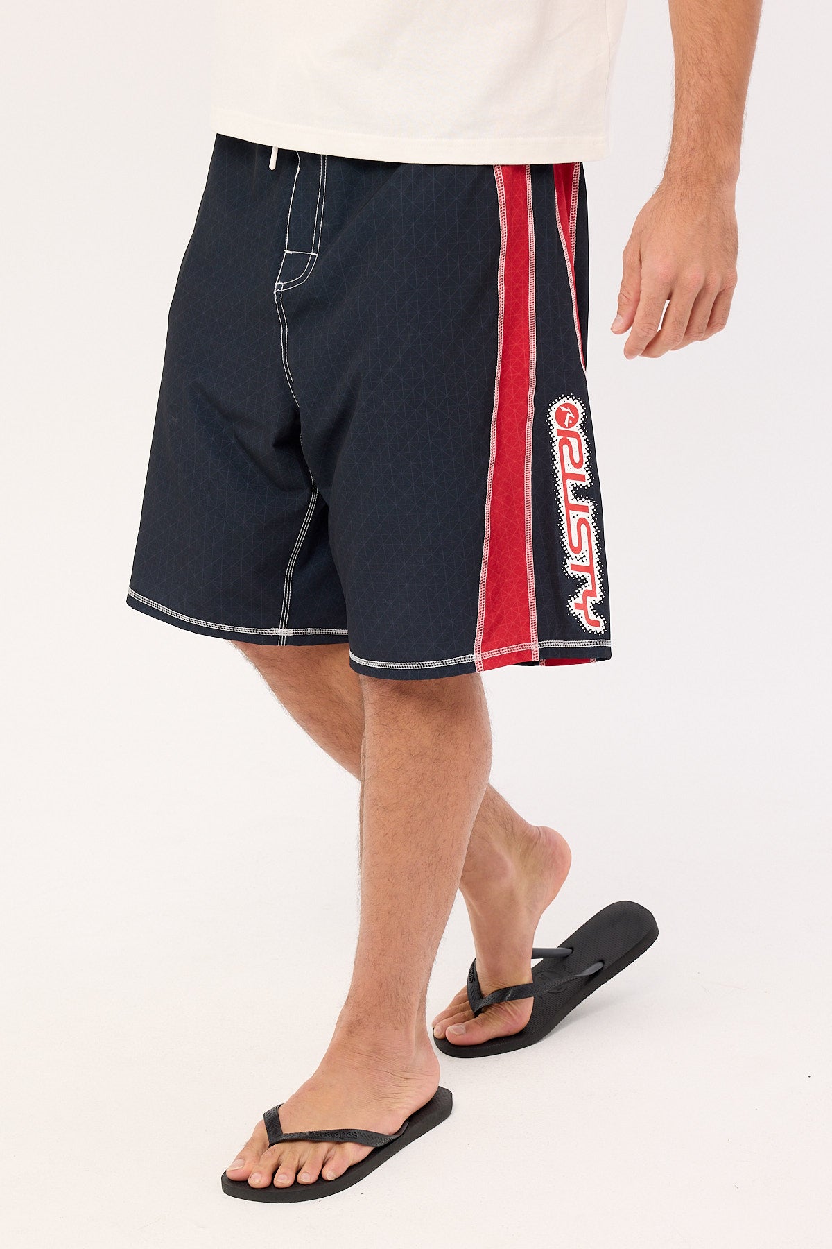 Rusty Cybernate Fixed Waist Boardshort Black