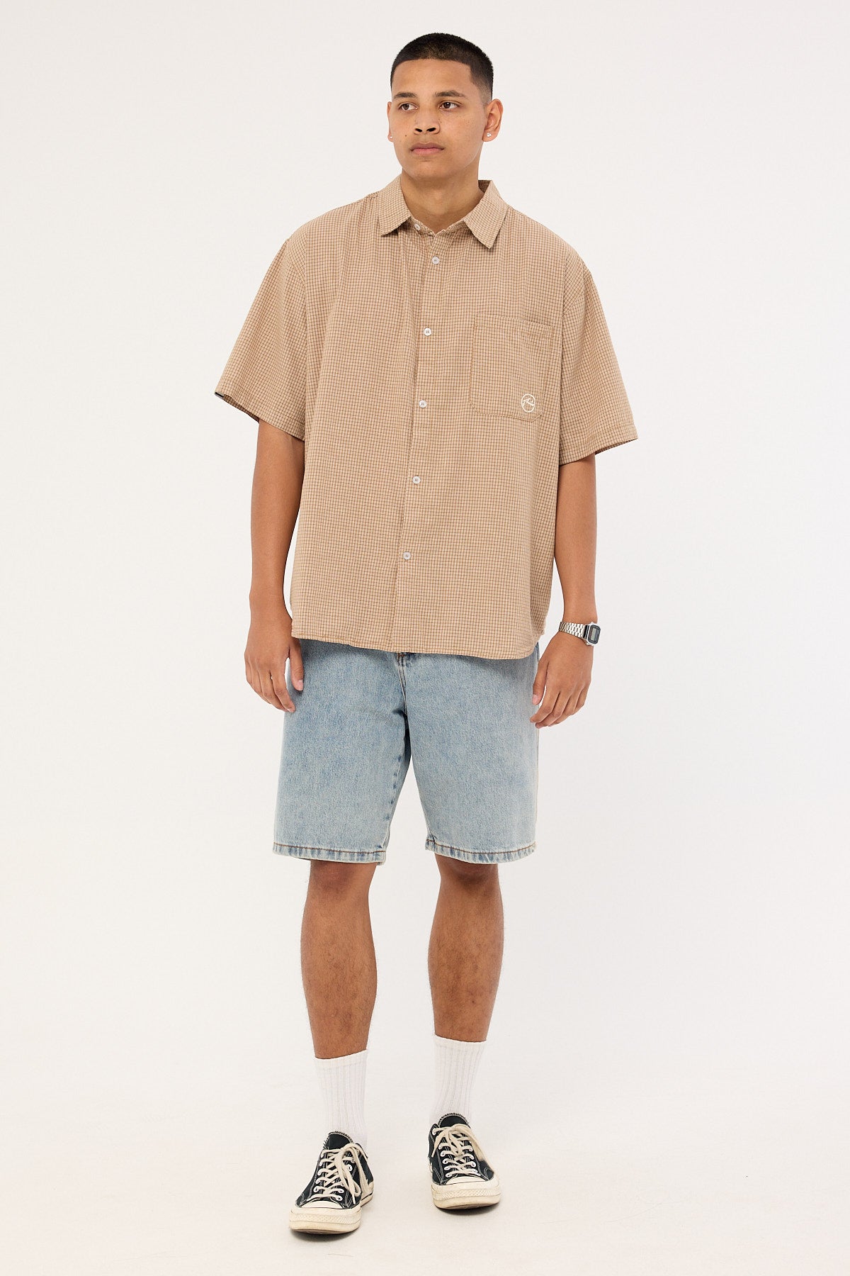 Rusty Hoodus Check Shirt Tobacco