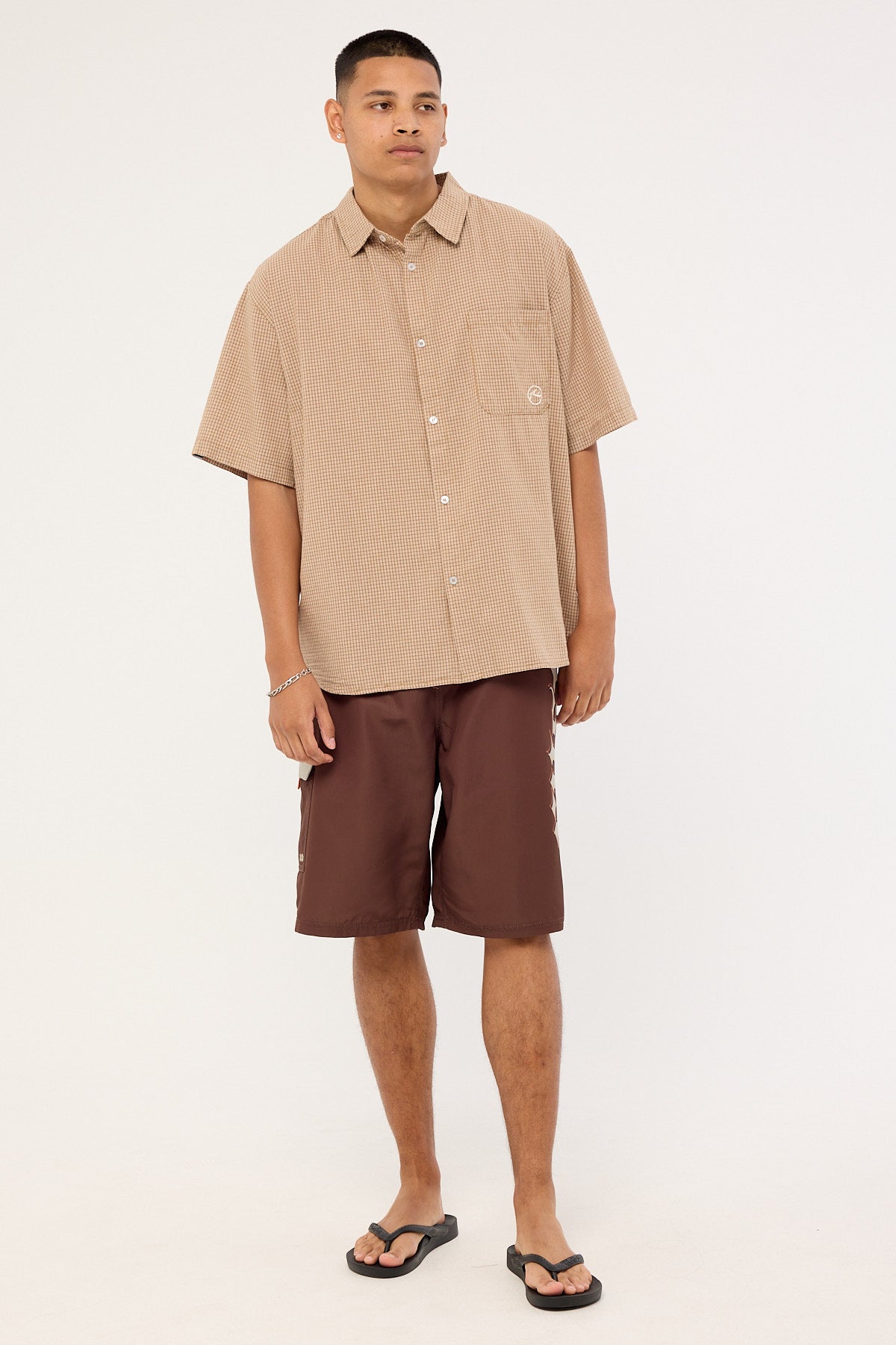 Rusty Hoodus Check Shirt Tobacco