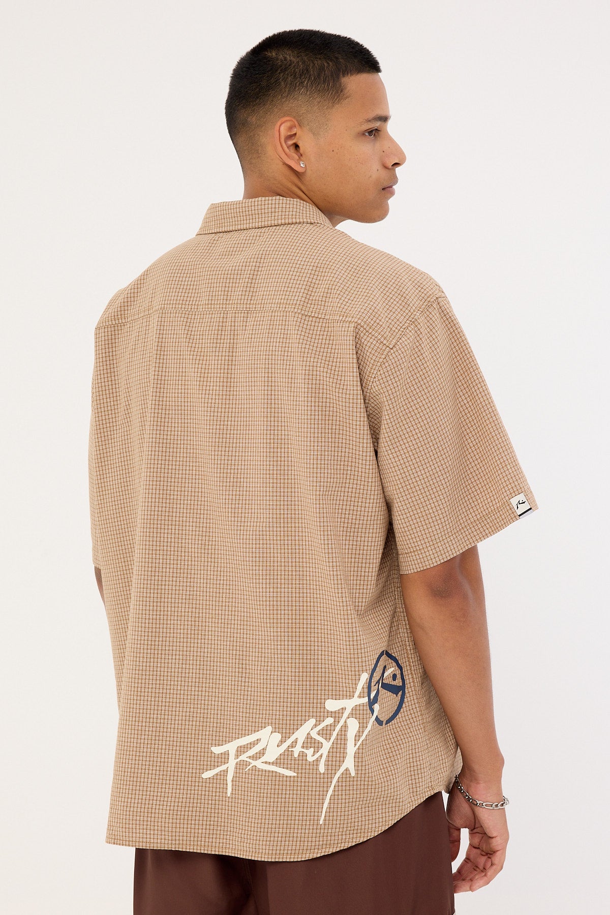 Rusty Hoodus Check Shirt Tobacco