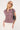 Motel Ulsan Fitted Shirt Mini Gingham Wine