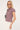 Motel Ulsan Fitted Shirt Mini Gingham Wine