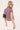 Motel Ulsan Fitted Shirt Mini Gingham Wine