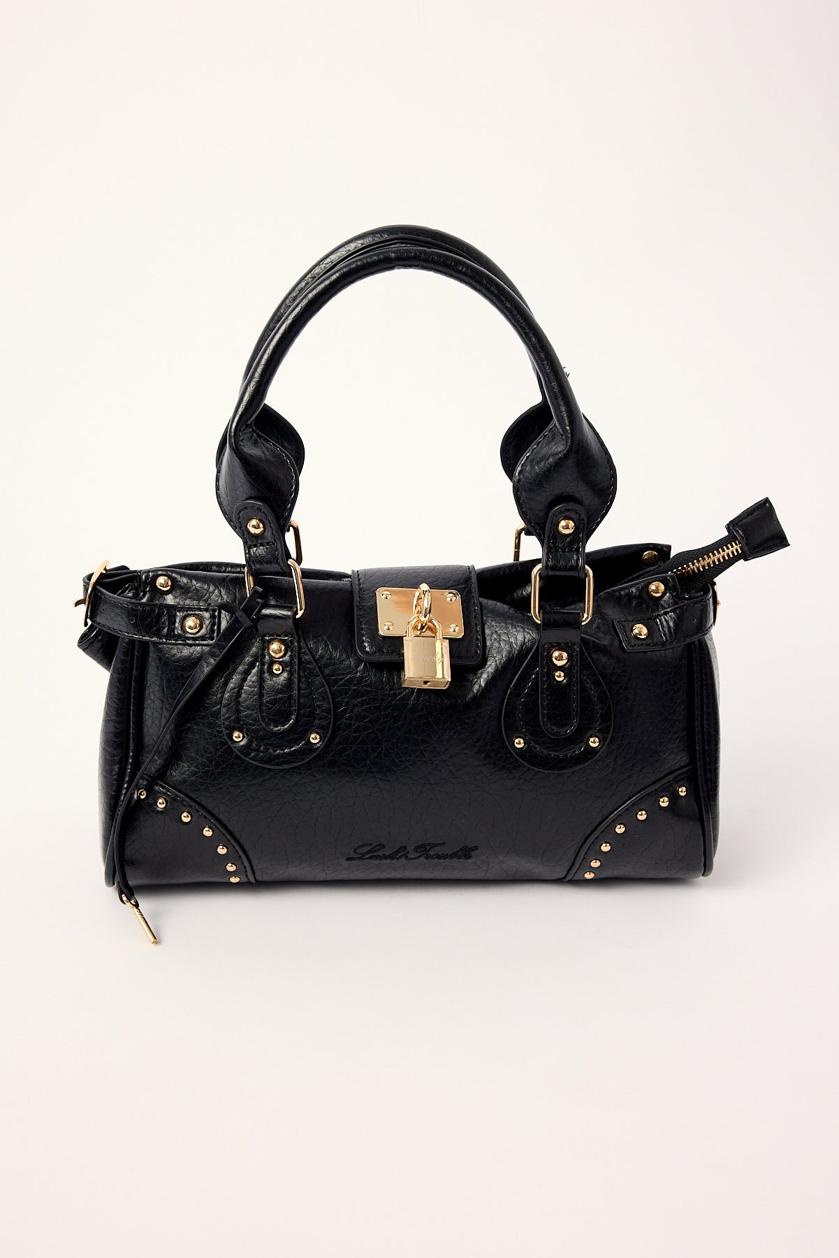 Luck & Trouble LOCKED UP SHOULDER BAG Washed Black