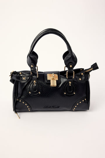 Luck + Trouble LOCKED UP SHOULDER BAG Washed Black