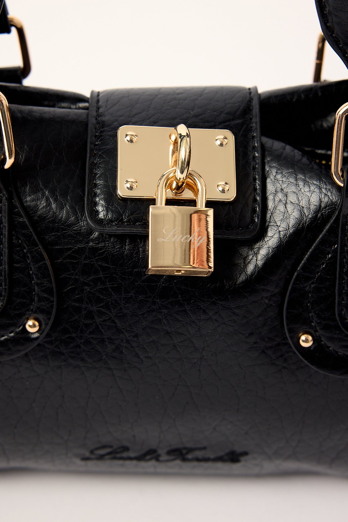 Luck & Trouble LOCKED UP SHOULDER BAG Washed Black