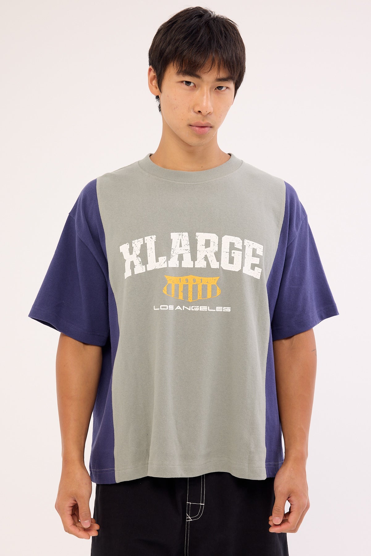 Xlarge Panel Gorilla Fit Tee Navy