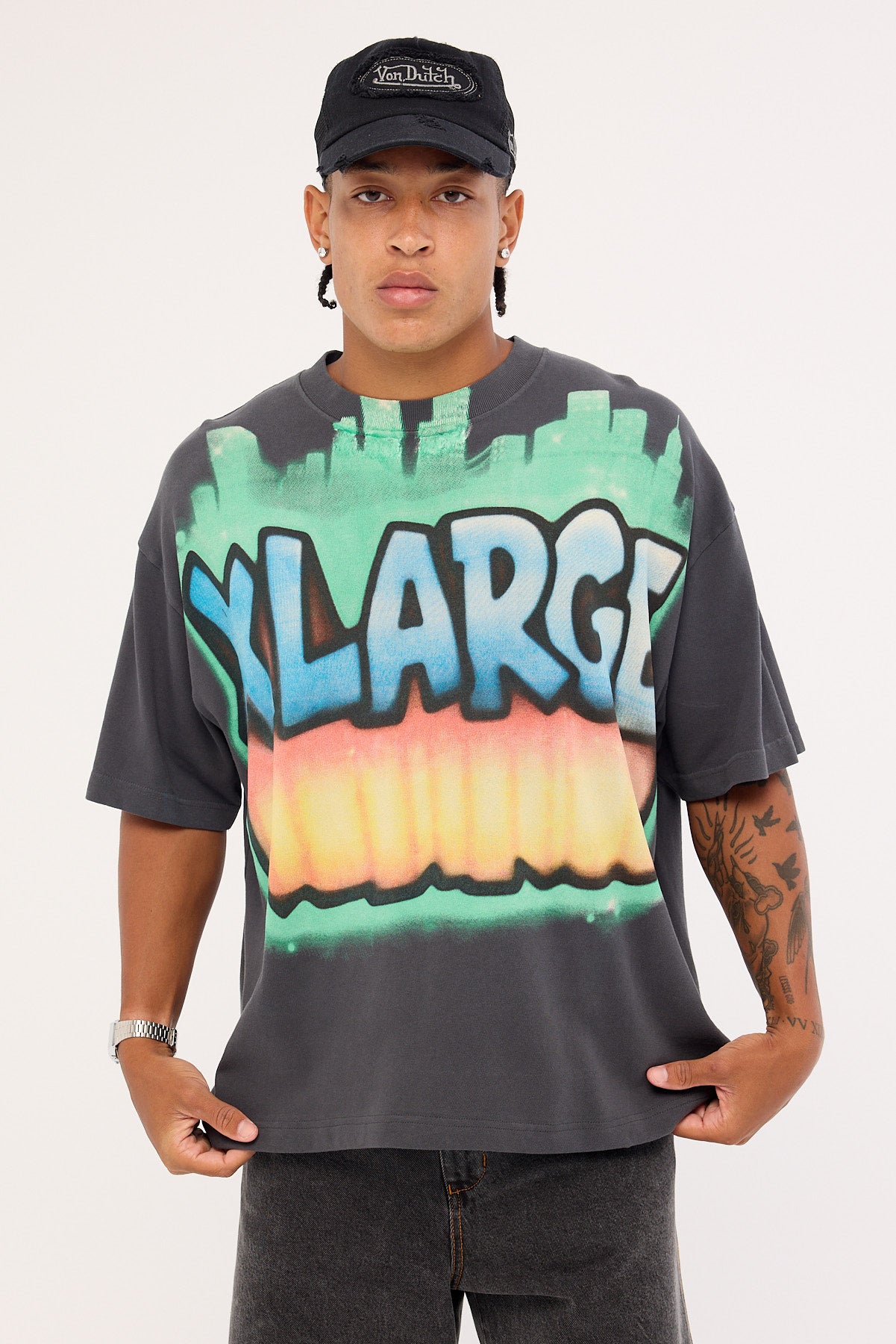 Xlarge City Gorilla Fit Tee Pigment Black