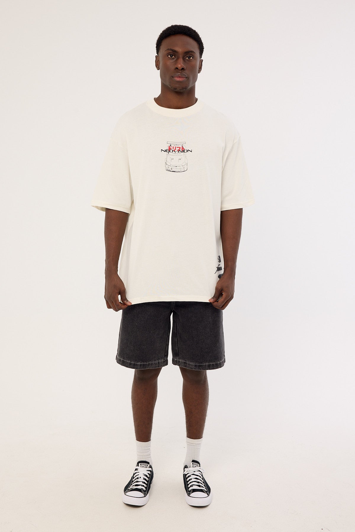 Xlarge 91 Star Bull Denim 91 Short Washed Black