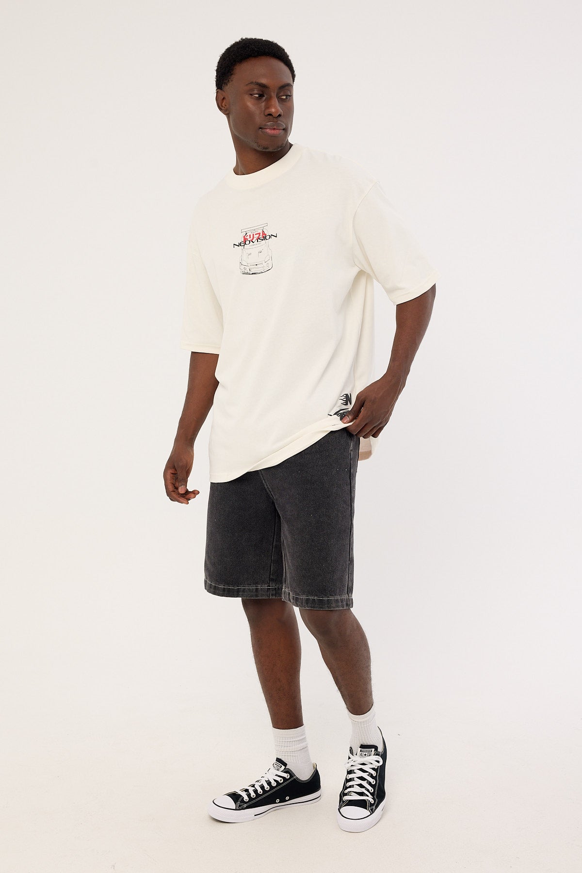 Xlarge 91 Star Bull Denim 91 Short Washed Black