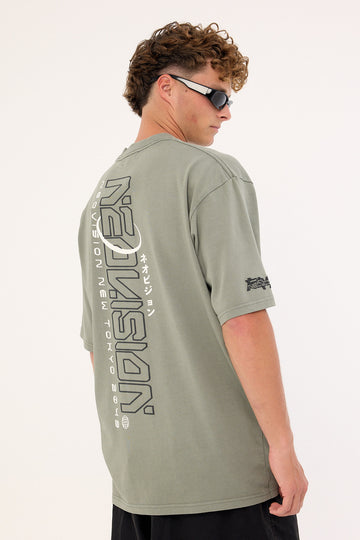Neovision Kamen Oversize Super Heavy Tee Washed Basil