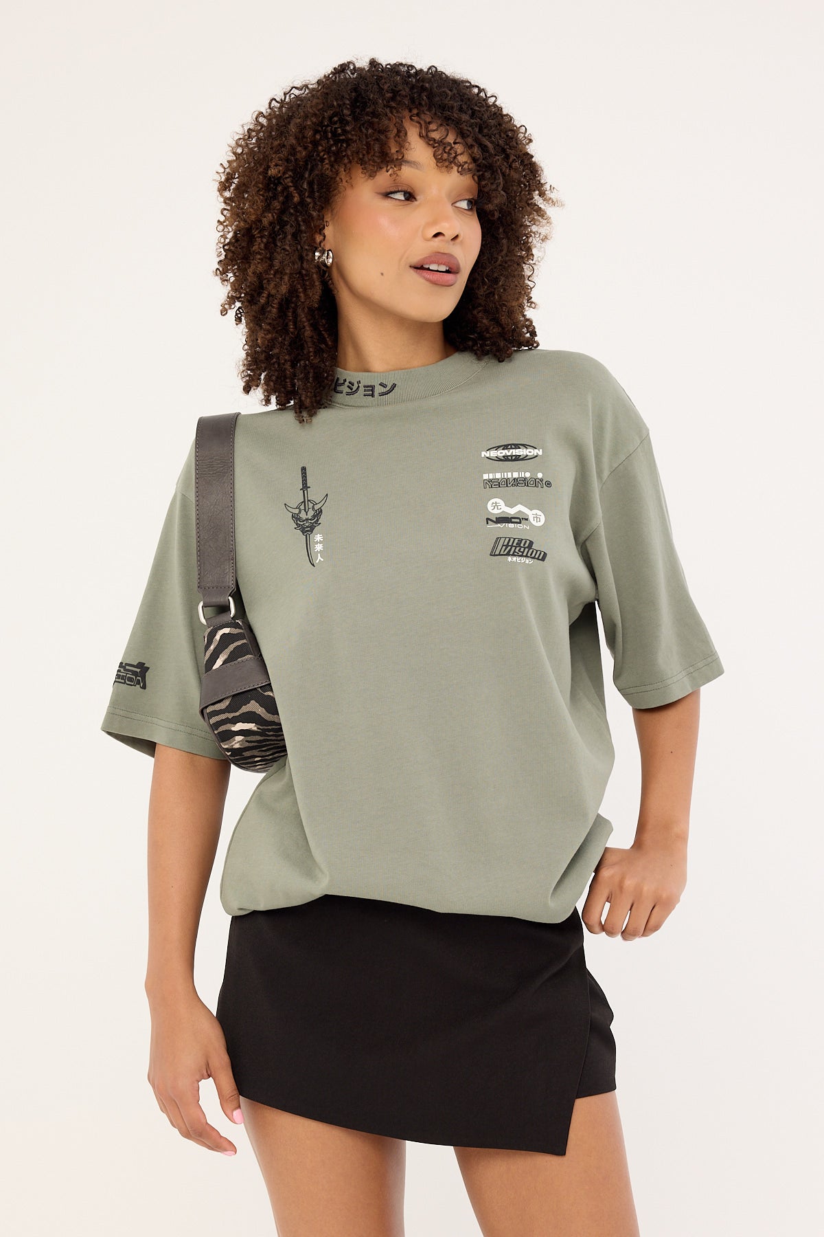 Neovision Kamen Oversize Super Heavy Tee Washed Basil