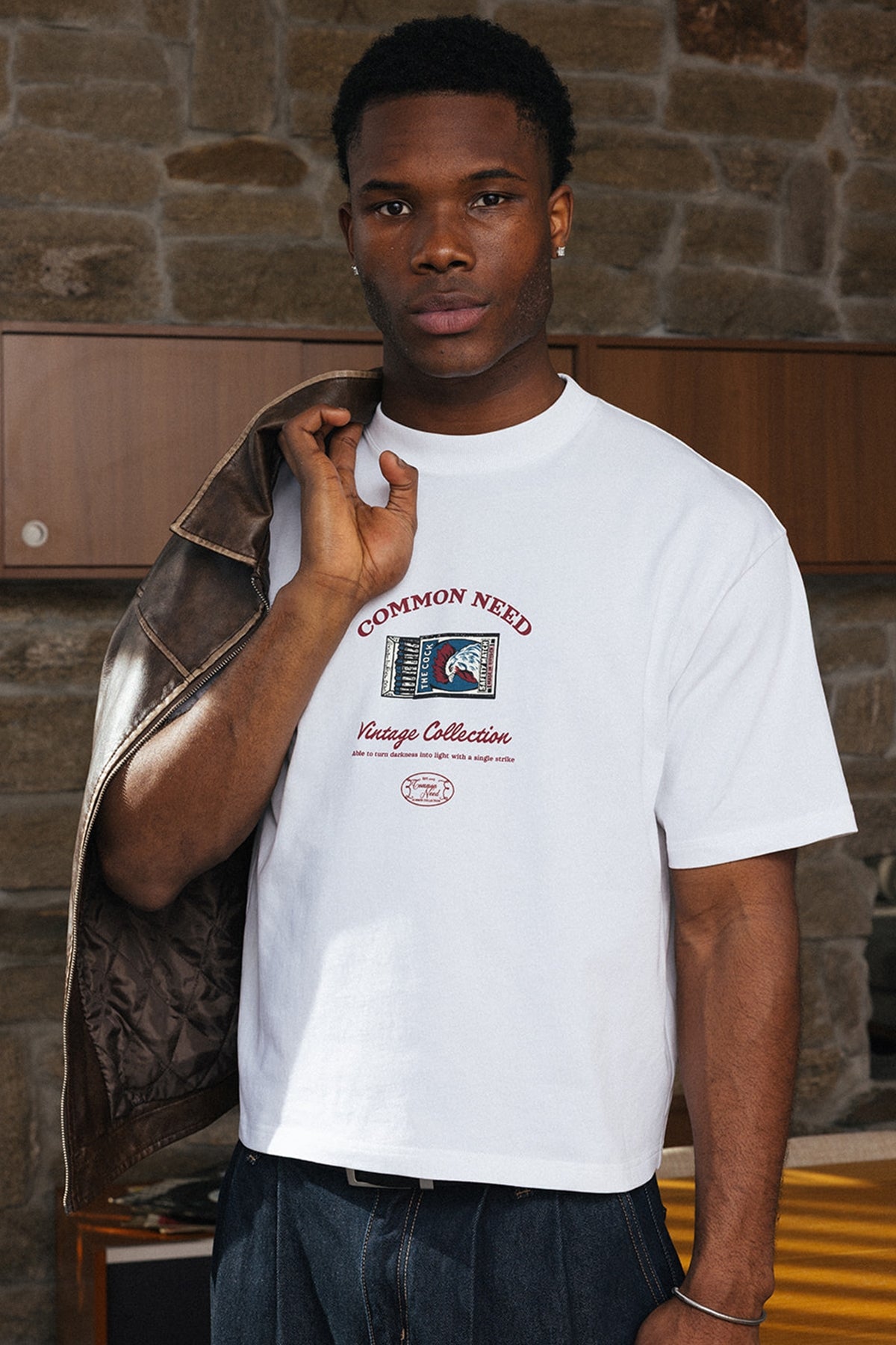 Common Need Matchbox Cropped Heavyweight Easy Tee White