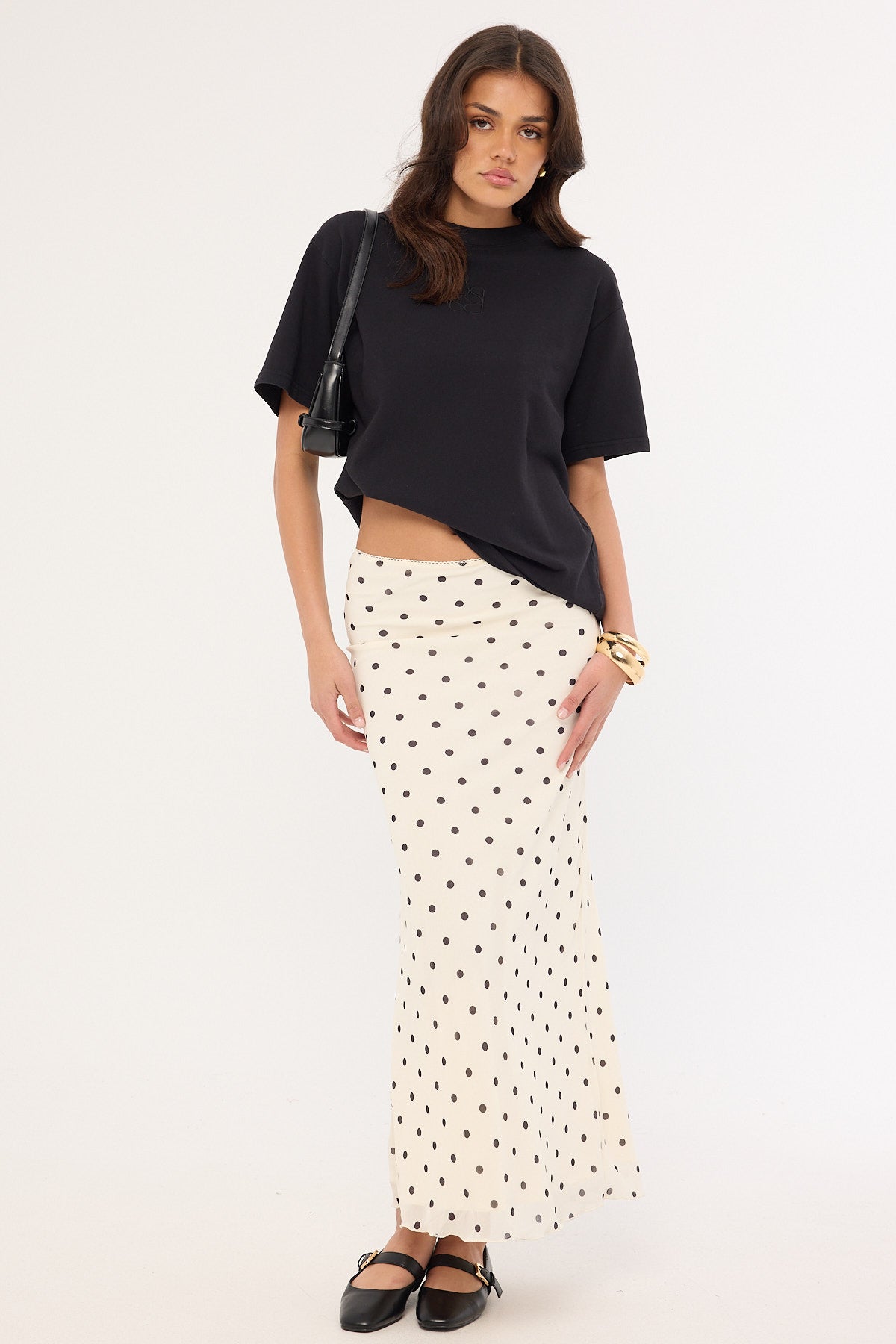 Perfect Stranger Monogram Oversized Tee Washed Black