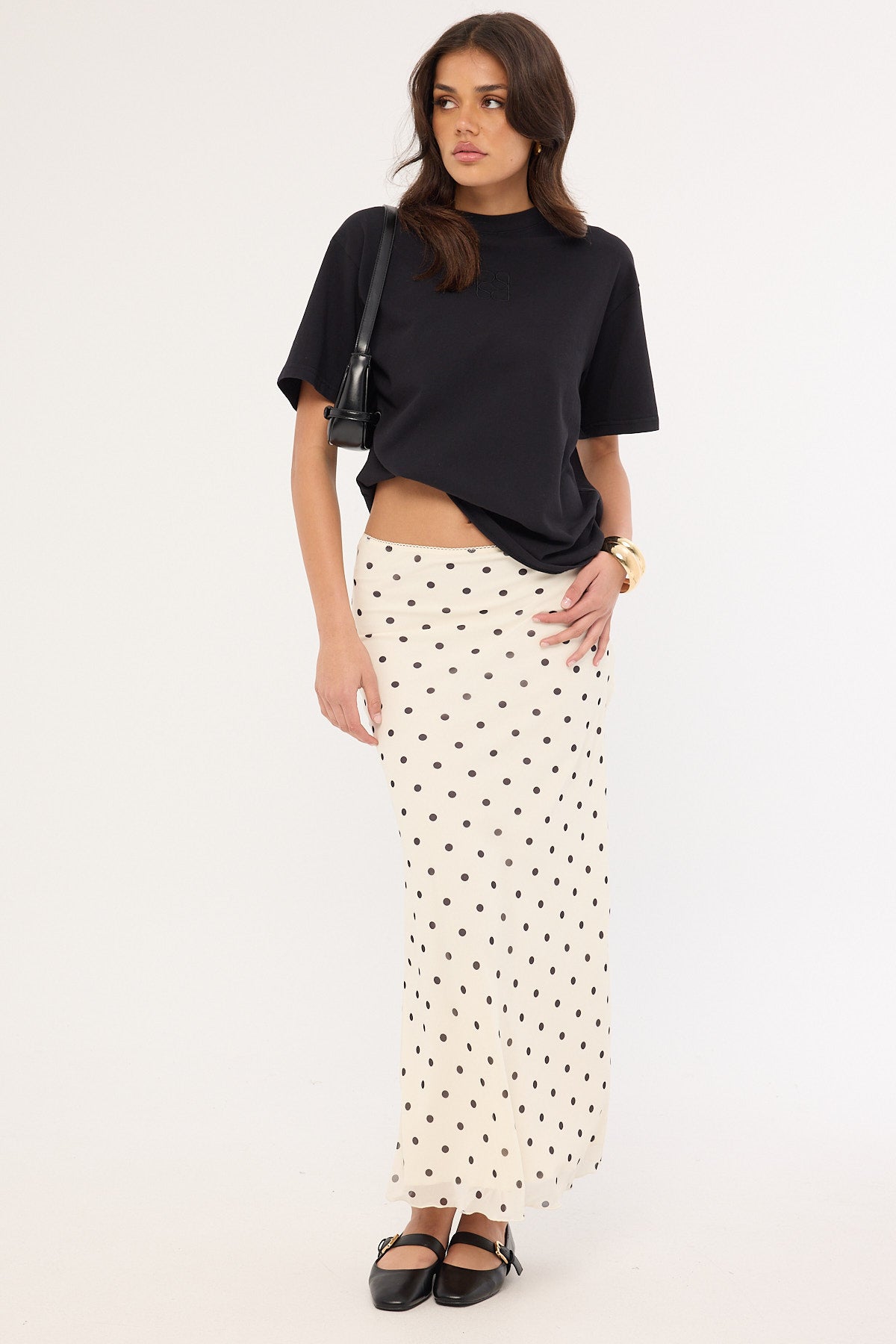 Perfect Stranger Monogram Oversized Tee Washed Black