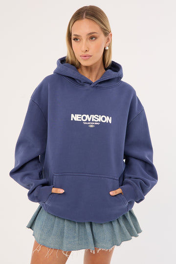 Neovision Exhibit Relaxed Hoodie Washed Steel