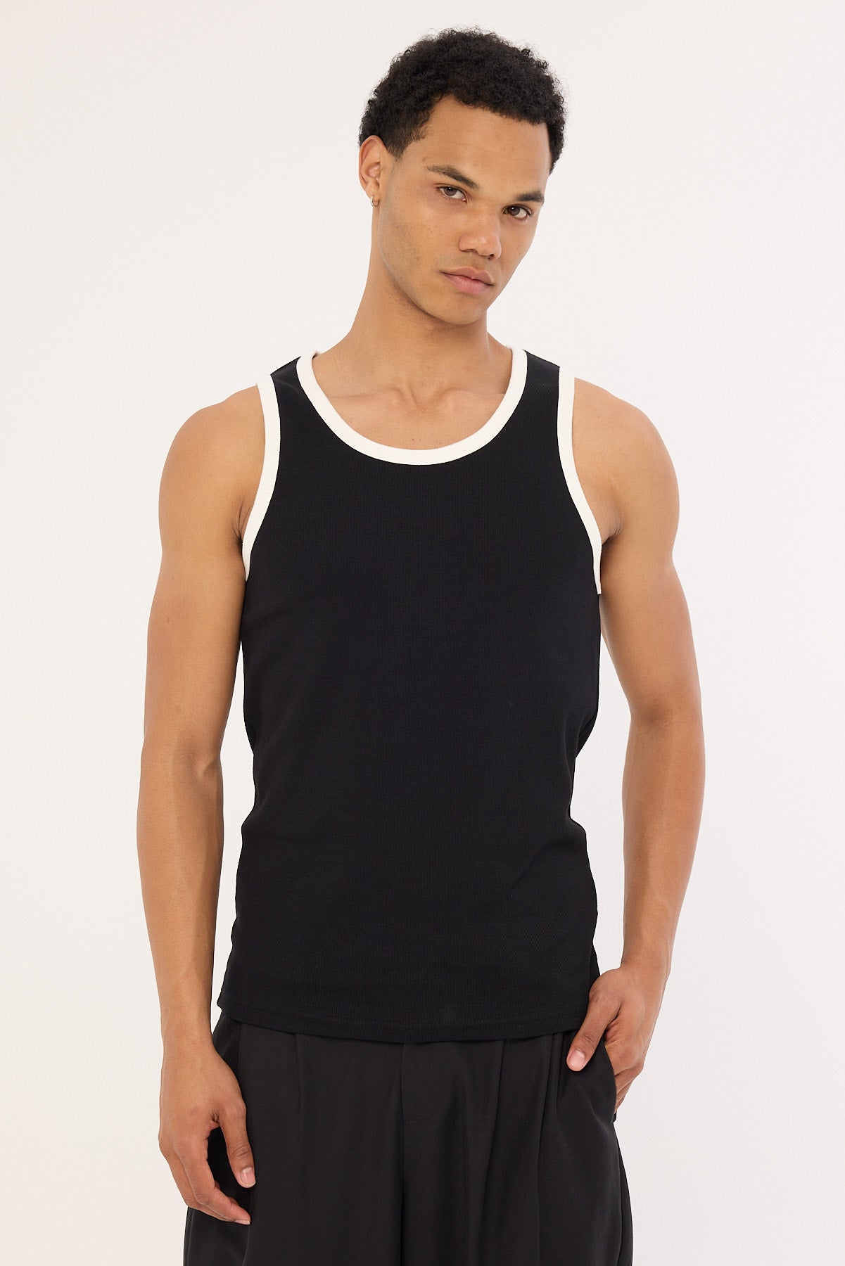 Open Archive Organic Boxy Muscle Tank Washed Black – Universal Store