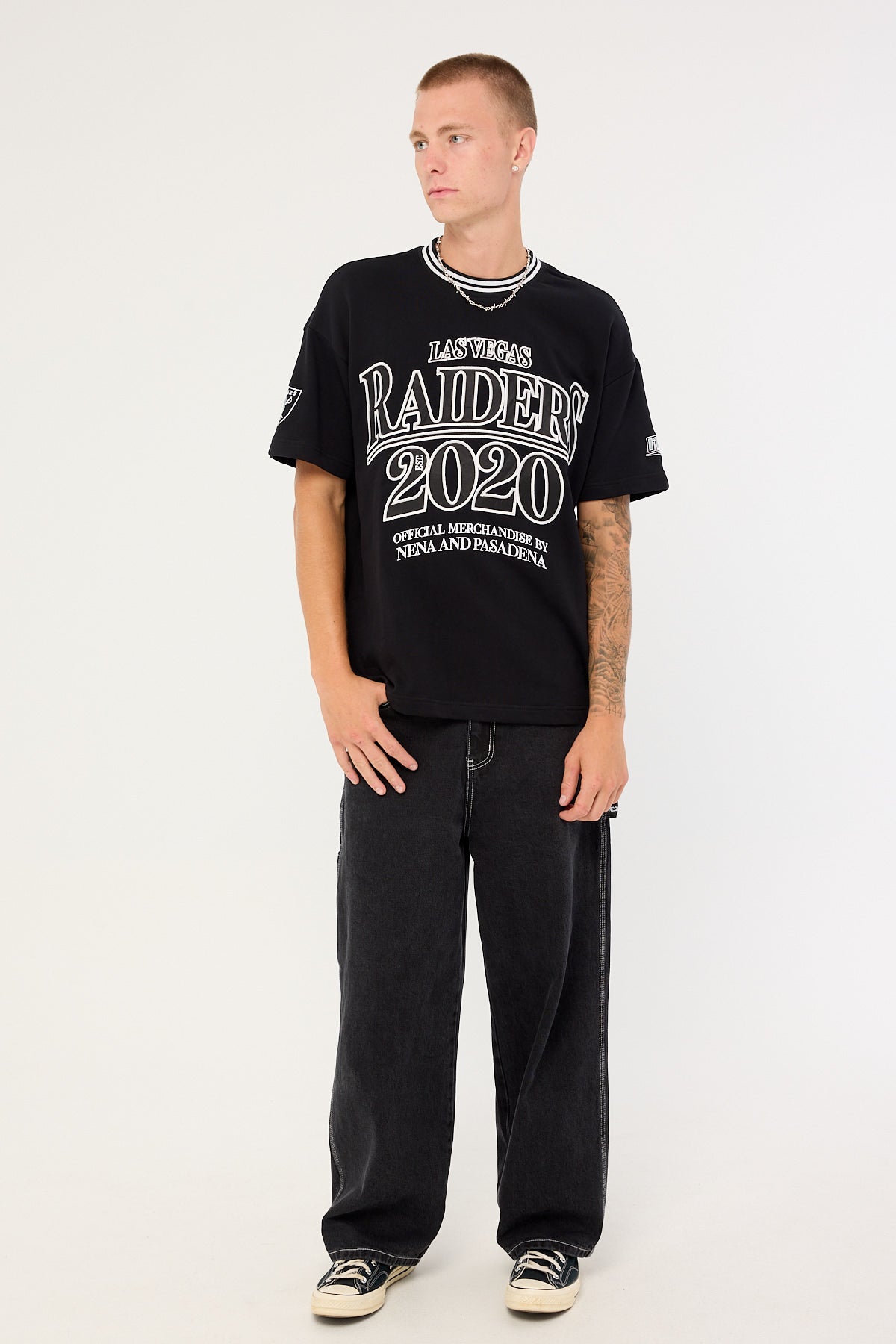 Nena & Pasadena LV-Raiders Game Tee Jet Black
