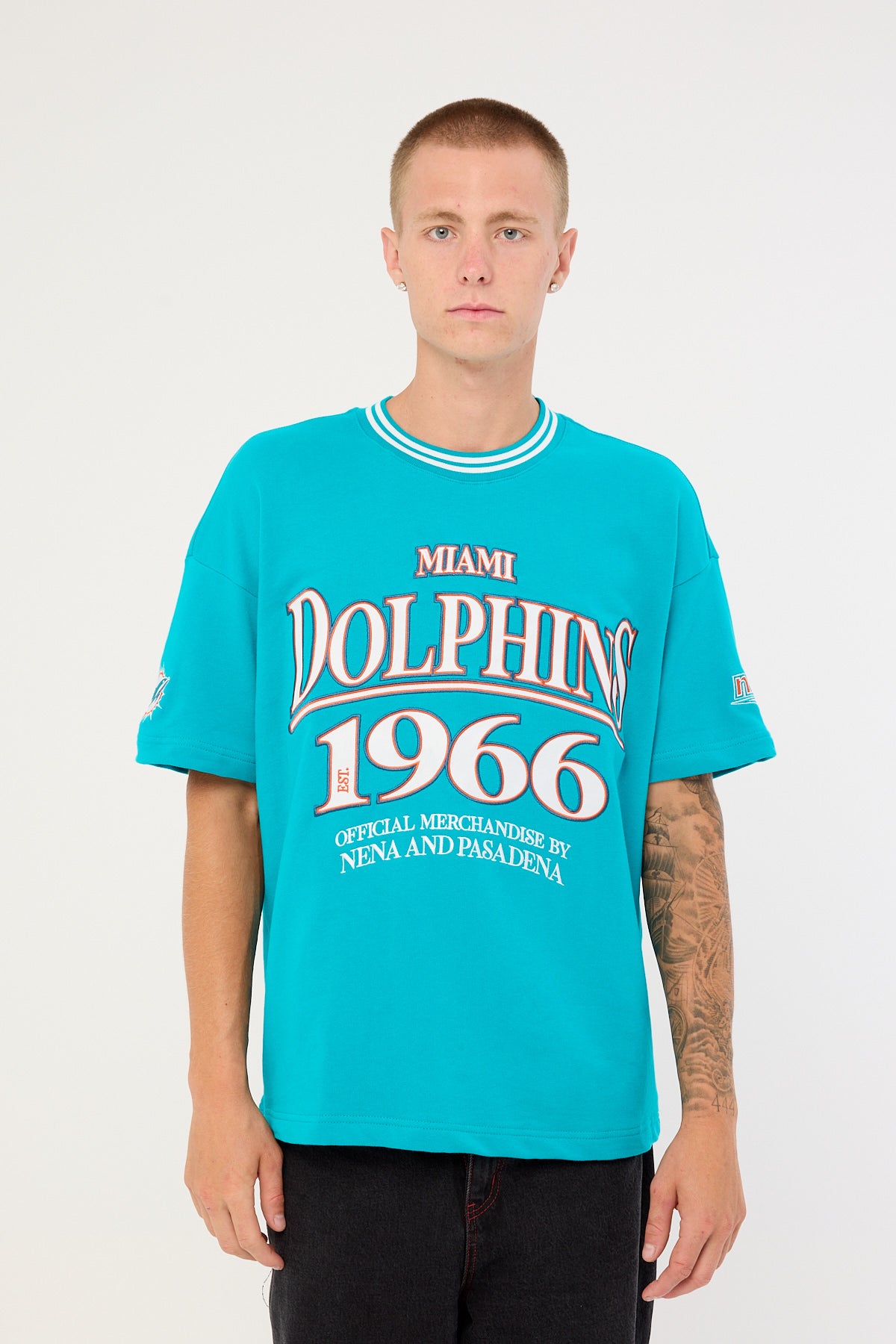 Nena & Pasadena M-Dolphins Game Tee Aqua