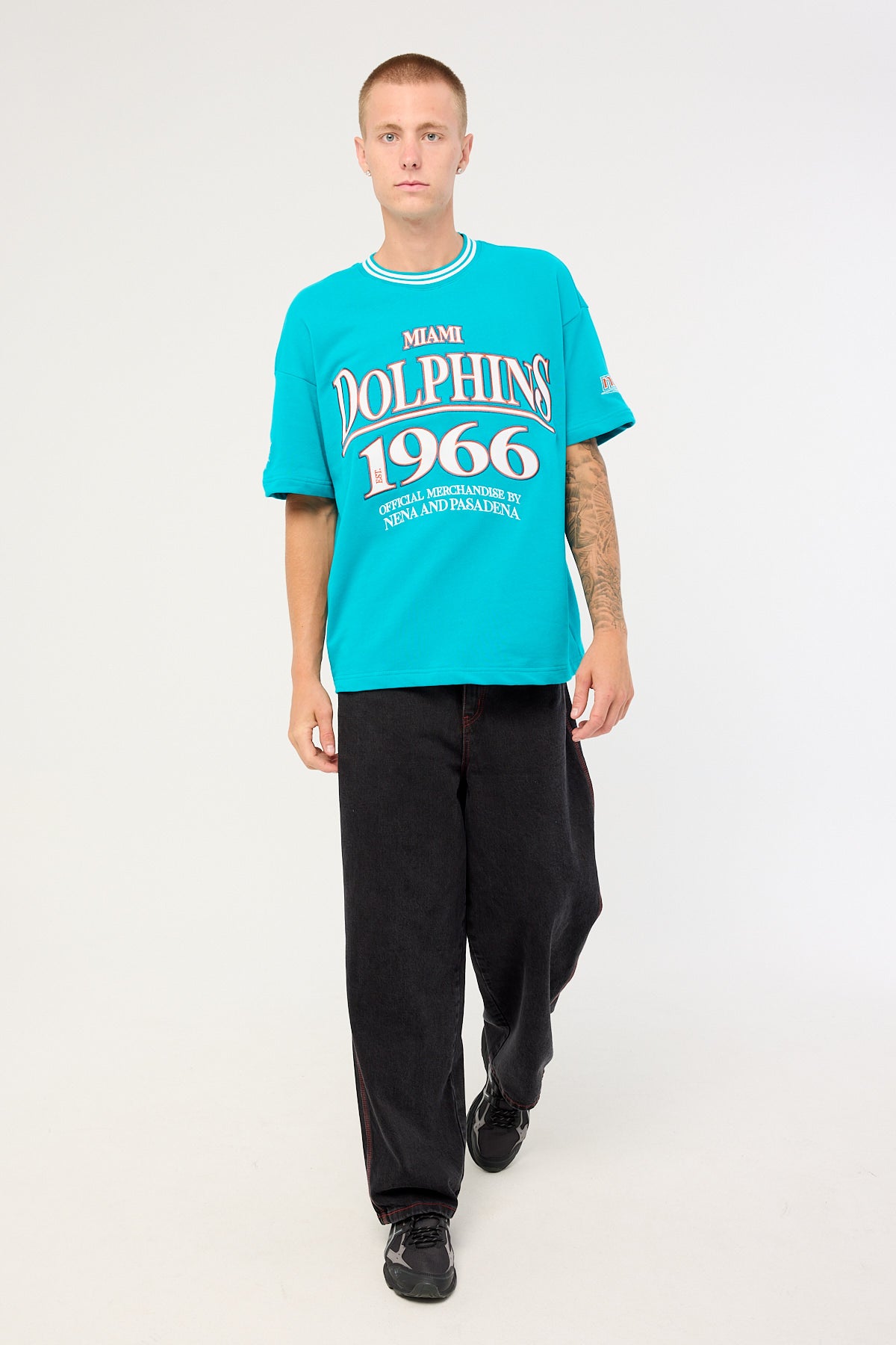 Nena & Pasadena M-Dolphins Game Tee Aqua
