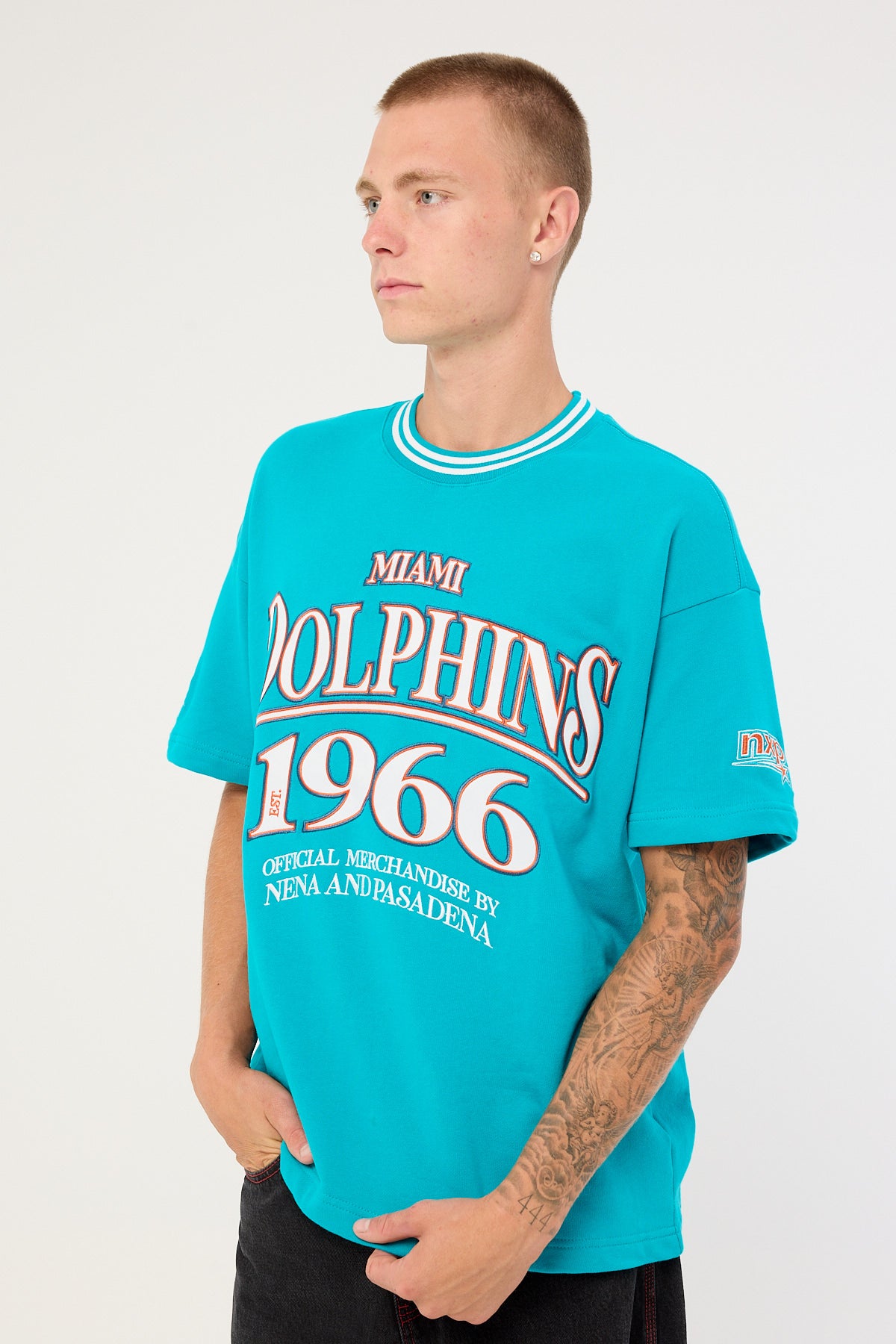 Nena & Pasadena M-Dolphins Game Tee Aqua