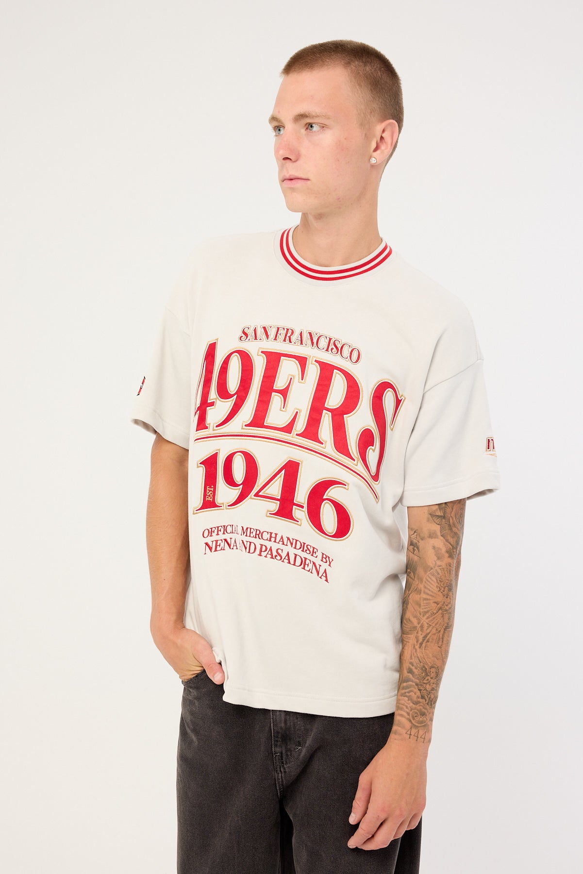 Nena & Pasadena SF-49ers Game Raptor Tee Off White