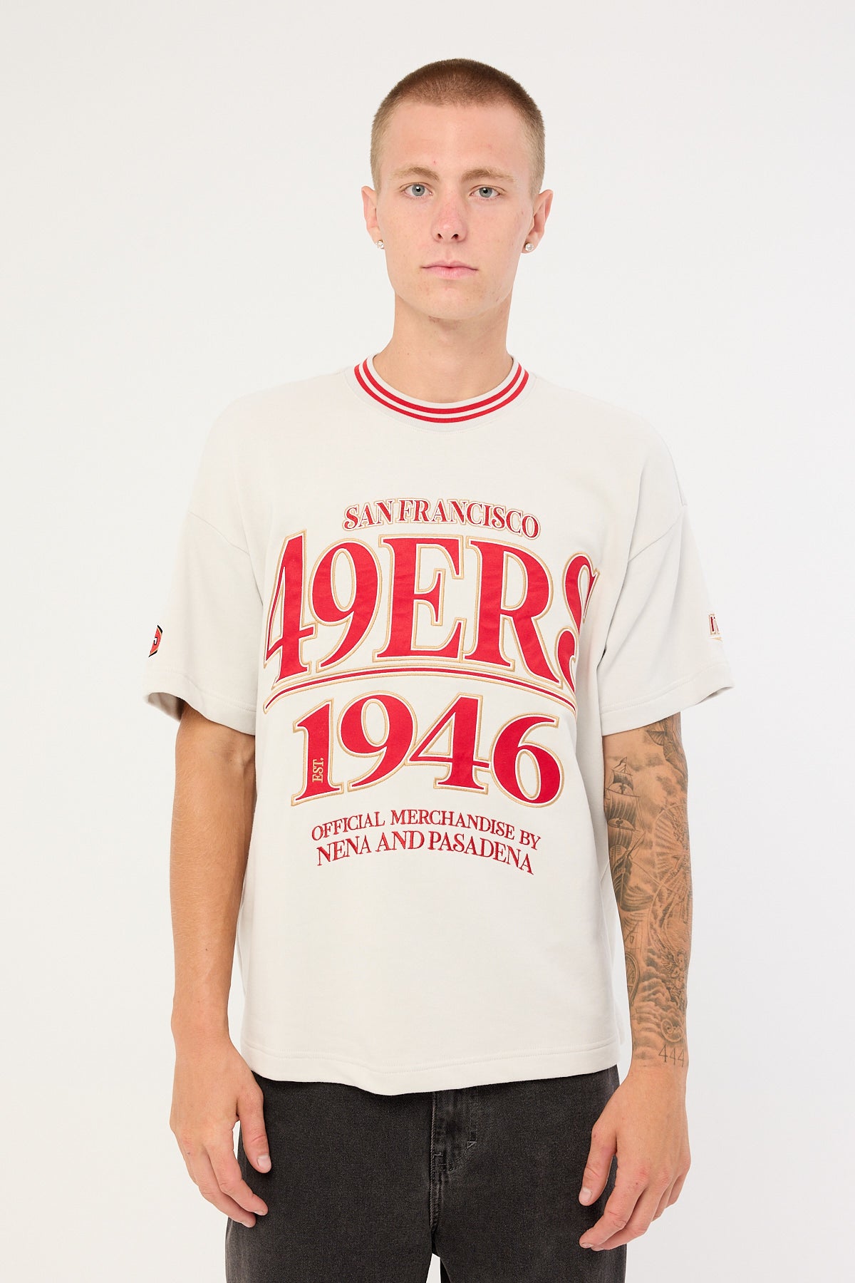 Nena & Pasadena SF-49ers Game Raptor Tee Off White